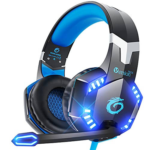 VersionTECH. G2000 Gaming Headset for PS5 PS4 PC Xbox One, Surround Sound Over Ear Headphones with...