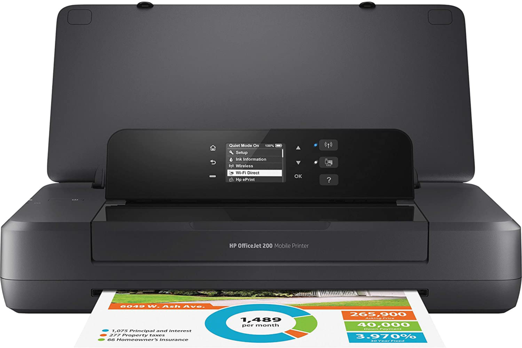 The HP OfficeJet Mobile 200 is a sleek offering from HP